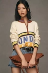 Maeve The Montana Mock-neck Half-zip Sweater By  In Multicolor