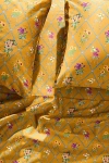 Maeve The Organic Cotton Sateen Printed Sheet Set By  In Orange