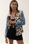 Maeve The Paz Buttondown Shirt By  In Blue