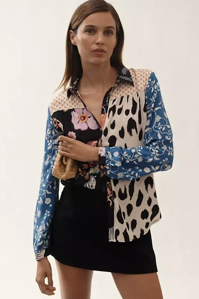 Maeve The Paz Buttondown Shirt By  In Blue