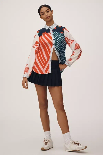 Maeve The Paz Buttondown Shirt By  In Pink