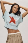 Maeve The Pippa Mock-neck Sweater By : Extended Shoulder Edition In Blue