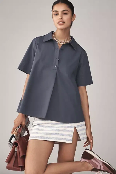 Maeve The Pollie Short-sleeve Swing Blouse By
