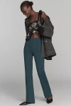 Maeve The Poppy Kick-flare Full-length Pull-on Pants By  In Green
