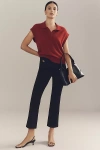 Maeve The Poppy Slim Kick-flare Pants By  In Red