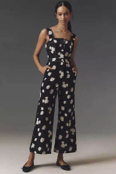 Maeve The Portside Button-front Jumpsuit By  In Black