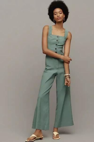 Maeve The Portside Button-front Jumpsuit By  In Green