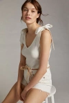 Maeve Bow-tie Tank In White