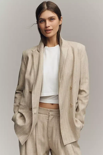 Maeve The Rue Oversized Blazer By  Jacket In White