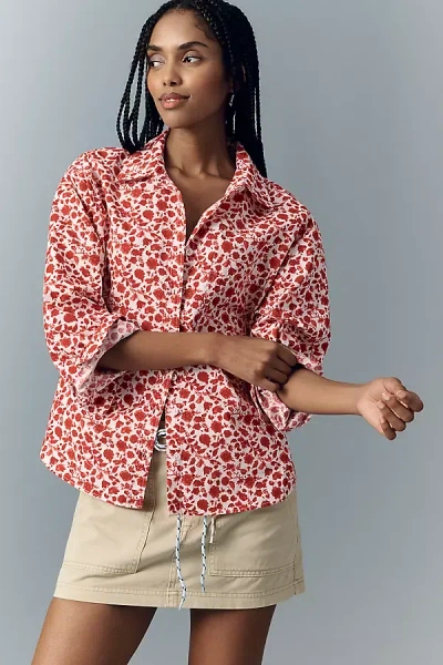 Maeve The Shrunken Bennet Buttondown Shirt By  In Multi