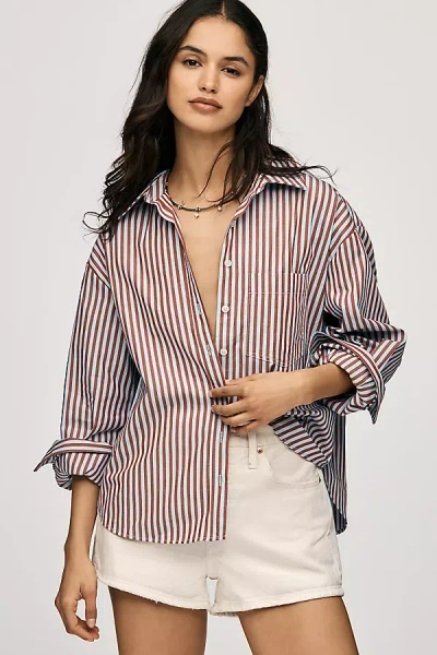 Maeve The Shrunken Bennet Buttondown Shirt By  In Multi