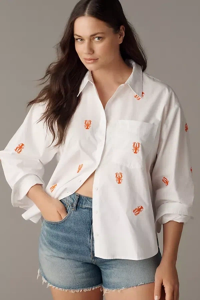 Maeve The Shrunken Bennet Buttondown Shirt By  In White