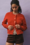 Maeve The Sutton Compact Cardigan Sweater By  In Red