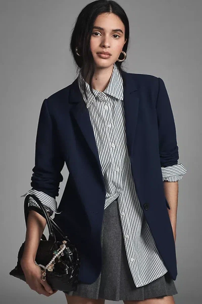 Maeve The Tessie Blazer By  Jacket In Blue
