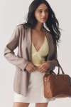 Maeve The Tessie Blazer By : Linen Edition Jacket In Beige