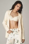 Maeve The Tessie Blazer By : Linen Edition Jacket In Yellow