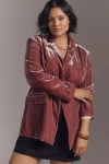 Maeve The Tessie Blazer By : Velvet Edition Jacket In Brown