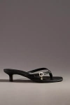 Maeve Thong Buckle Kitten Heels