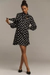Maeve Tie-neck Mini Dress In Multicolor