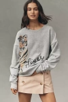 Maeve Tiger Graphic Sweatshirt In Gray