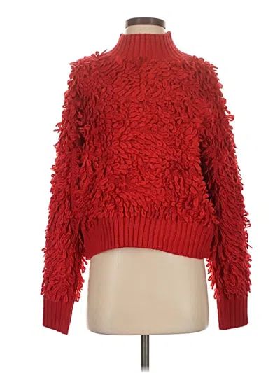 Pre-owned Maeve Turtleneck Sweater In Red