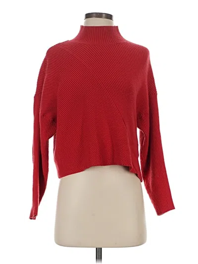 Pre-owned Maeve Turtleneck Sweater In Red