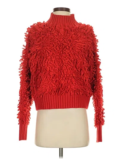 Pre-owned Maeve Turtleneck Sweater In Red