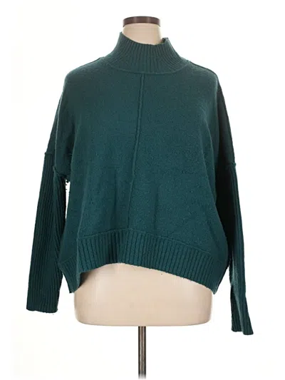 Pre-owned Maeve Turtleneck Sweater In Teal