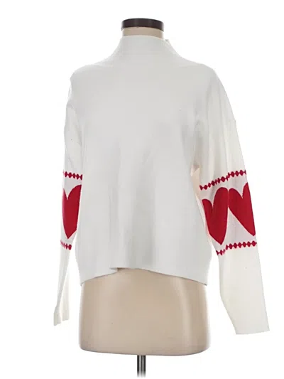 Pre-owned Maeve Turtleneck Sweater In White