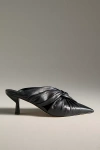 Maeve Twisted Mule Heels In Black