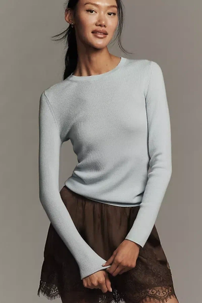 Maeve Ultra-fine Cashmere Crew-neck Sweater In Blue