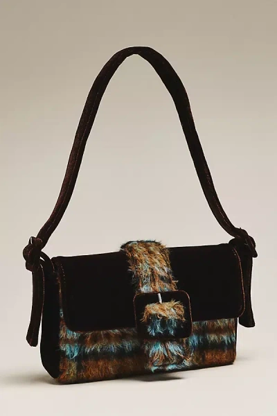 Maeve Velvet Baguette Shoulder Bag In Multicolor