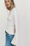 Maeve Waisted Long-sleeve Top In Pattern