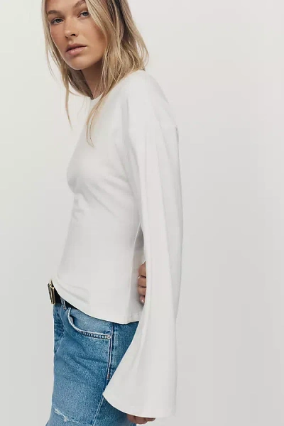 Maeve Waisted Long-sleeve Top In Pattern