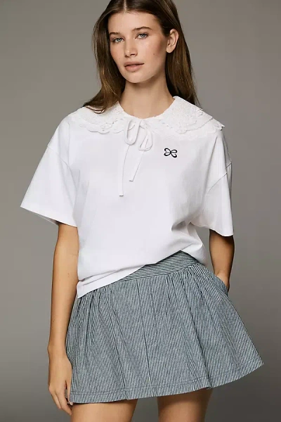 Maeve Wedgewood T-shirt In White