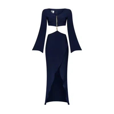 Maeve Women's Cut Out Maxi Dress In Midnight Blue