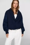 Maeve Wool Blend Jacket In Blue