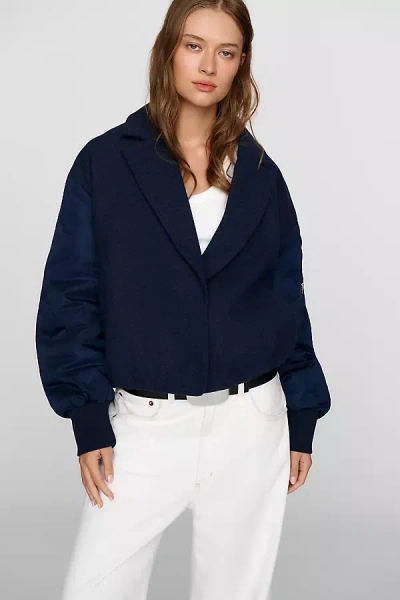 Maeve Wool Blend Jacket In Blue