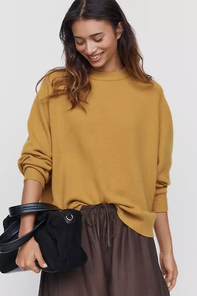 Maeve Wool Blend Sweater In Yellow