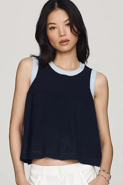 Maeve Wool Cashmere Swing Tank Top In Black
