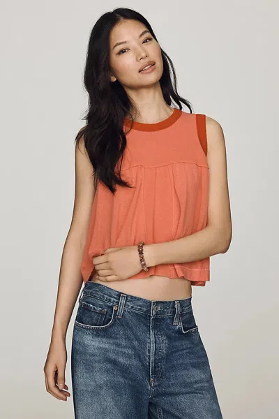 Maeve Wool Cashmere Swing Tank Top In Pink