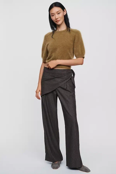 Maeve Wrap Trousers In Black