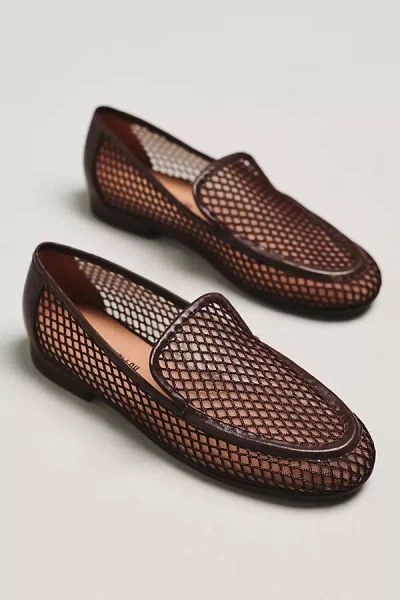 Maeve X Bibi Lou Mesh Loafers In Brown