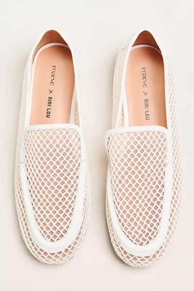 Maeve X Bibi Lou Mesh Loafers In White