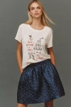 Maeve X Daniela Berkhout Merry Cocktail Tee In White