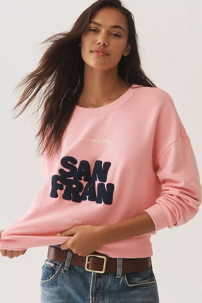 Maeve X Kaylee Wakai Graphic Sweatshirt In Pink