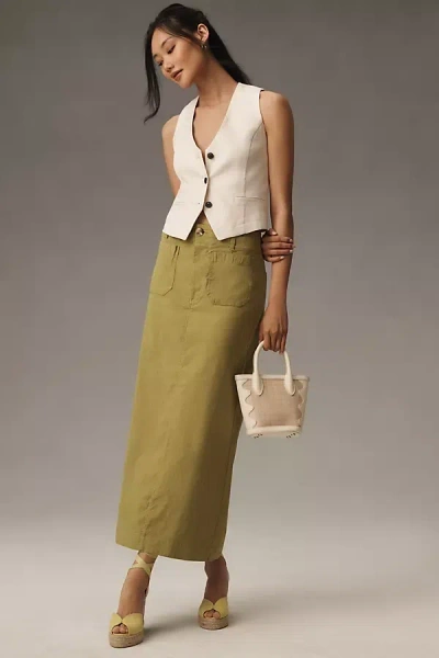 Maeve,the Colette Collection By Maeve The Colette Maxi Skirt By Maeve In Green