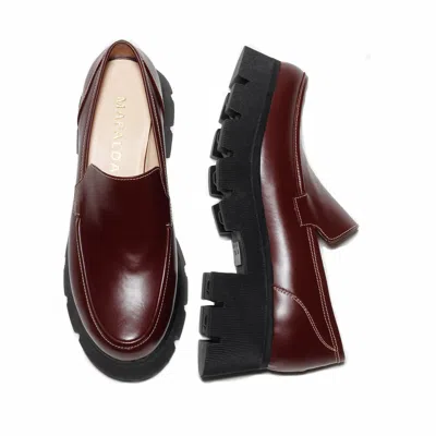 Mafalda Women's Cameron Chunky Coffee Brown Loafers