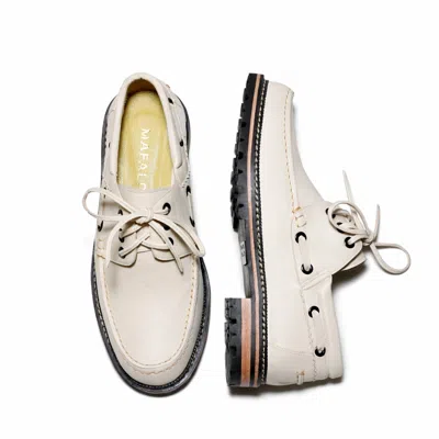 Mafalda Women's Donatela Off White Boat Shoes In Multi