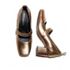 Mafalda Women's Jamille Gold Mary Jane Pumps In Gold